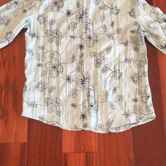 HARMONY & VINE BLUE BUTTON DOWN - Picture 8 of 8